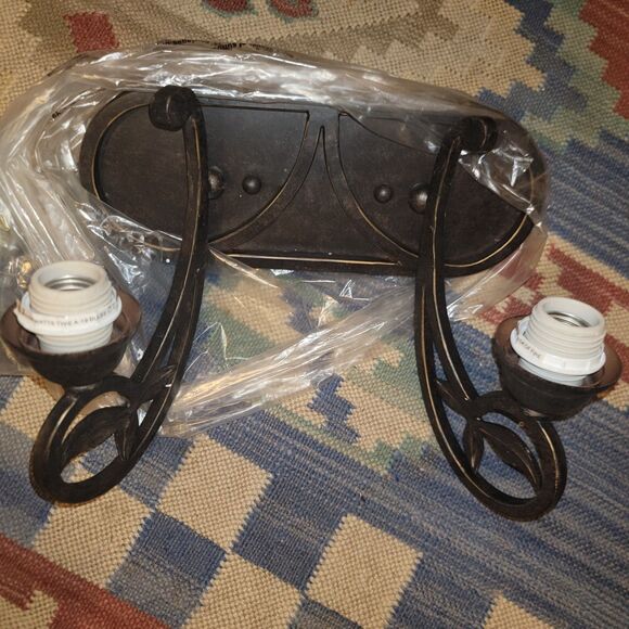 New Progress Lighting P2967-84 Le Jardin 2 Light Espresso Bath Vanity Light 2way - Picture 10 of 16